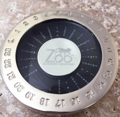 World Time Convertor Paperweight and Magnifying Glass